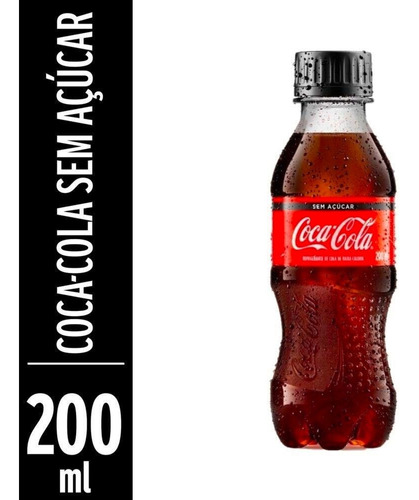 Refrigerante Coca-Cola Sem Açúcar Pet 200ml