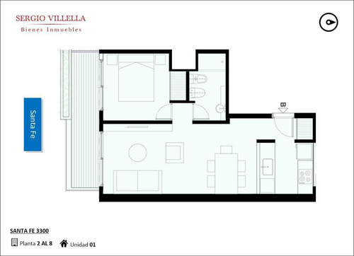 Imagen 9 de 11 de Santa Fe 3300 - 1 Dormitorio En Venta En Rosario