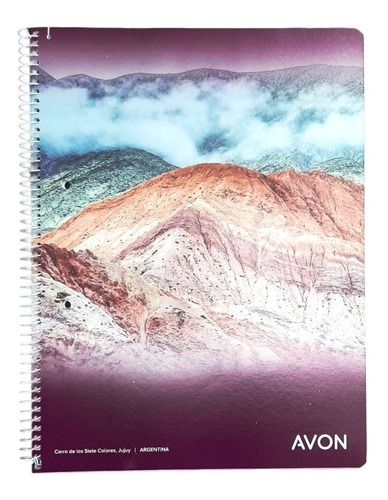 Imagen 1 de 5 de Cuaderno Universitario A4 84 Hjs Espiral Ledesma Avon Rayado