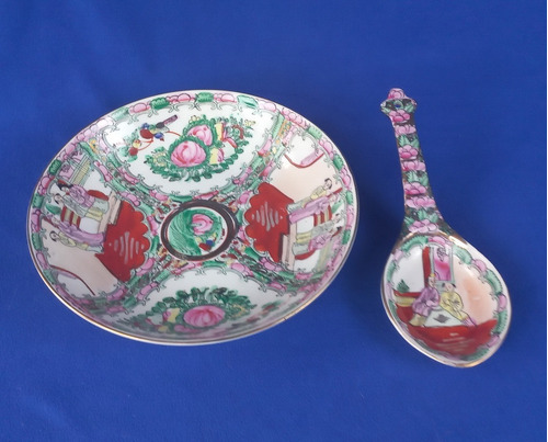 2 Piezas De Porcelana Oriental Sellada. Canton