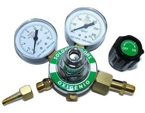 Manometro Registro Valvula Regulador De Pressao Gas Oxigenio