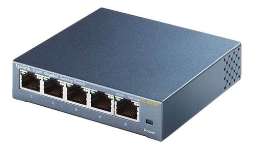 Switch De 5 Puertos 10/100/1000mbps Metal Tl-sg105 Tp-link
