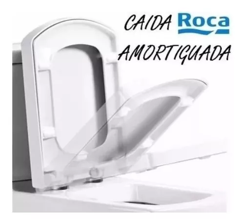 Tapa y asiento para inodoro con caída amortiguada – Roca Línea