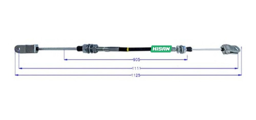 Cable Acelerador Autoelevador Heli Isuzu Cpcd Largo 1125 Mm