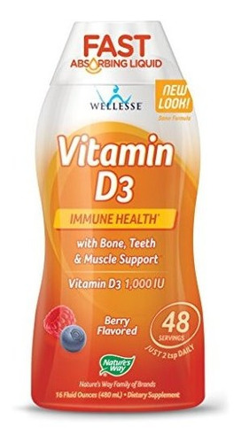 Nature's Way Vitamina  D3 1000 Ui, Suplemento De Absorción