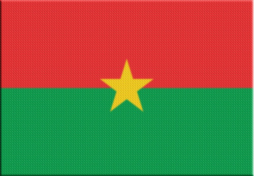 Parche Termoadhesivo Bandera Burkina Faso