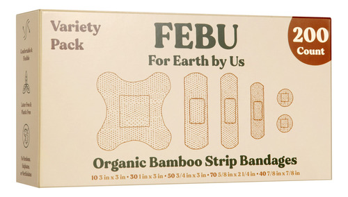 Febu Vendajes Ecologicos De Tela De Bambu Organico Para Piel