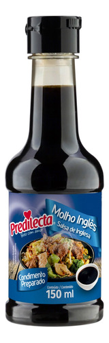 Molho inglês Predilecta sem glúten em frasco 150 ml