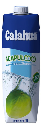Agua De Coco Natural Calahua Acapulcoco 1l