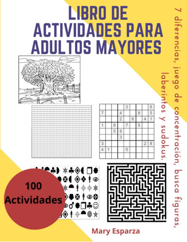 Libro: Libro De Actividades Para Adultos Mayores, 7 Diferenc