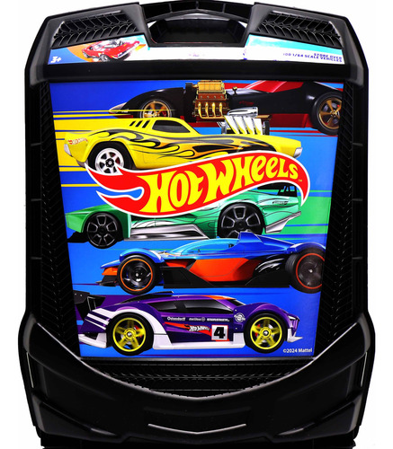 Hot Wheels Caja Almacenamiento Con Ruedas Para 100 Autos Mmg