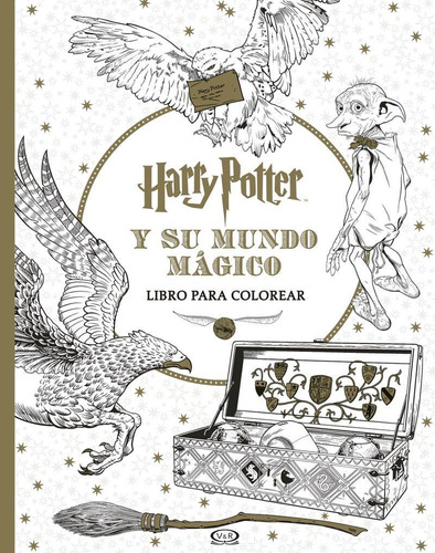 Harry Potter Libro De Colorear Arte Relajante Mundo De Magia
