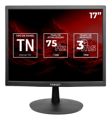 Monitor 17" Led Target Hd - Tgt-st17g-bl01