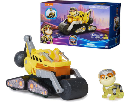 Paw Patrol Vehiculo Camión Rubble Mighty Movie