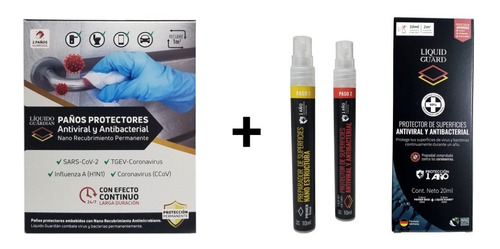 Imagen 1 de 7 de Combo Recubrimiento Antimicrobial Permanente Liquido Guard