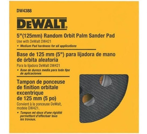 Dewalt Dw4388 Almohadilla Lijadora De Palma