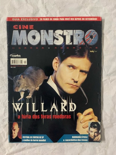 Revista Cinemonstro 1 Wilard A Fúria Das Feras Roedoras 5871