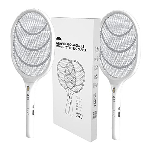 Wbm Smart Bug Zapper, Raqueta Eléctrica Recargable Mos...
