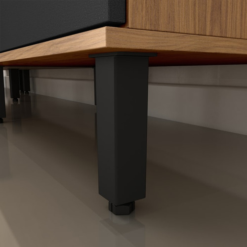 Balcao De Canto Reto Mdf 98 Cm Tosc Bt004 Freijo Nero Mxm