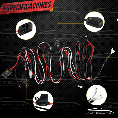 Arnes Instalacion Cable Relay Interruptor Faros Barras Led