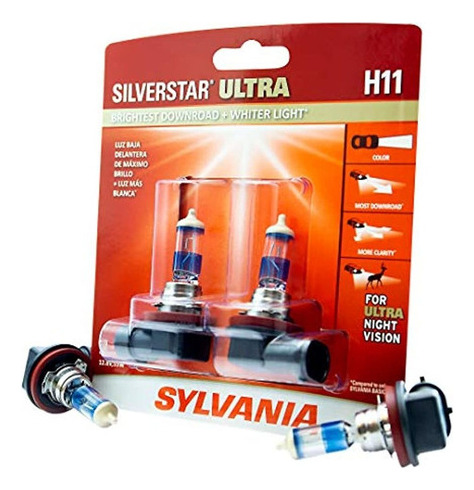 Sylvania H11 Silverstar Bombilla Halogena De Alto Rendimien