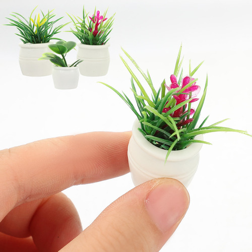 Mini Bonsái Artificial Para Decoración De Casa En Maceta, 3