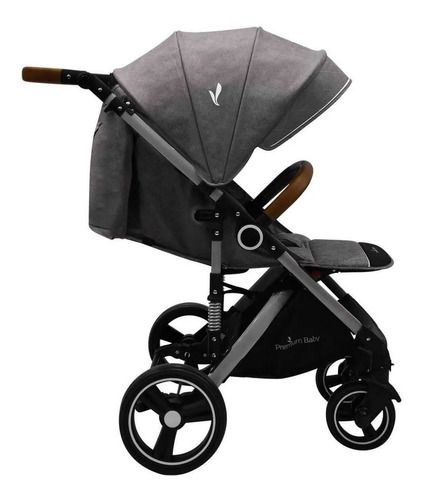 Imagen 1 de 5 de Cochecito de paseo Premium Baby Travel system Tuts Pro gris con chasis color plateado