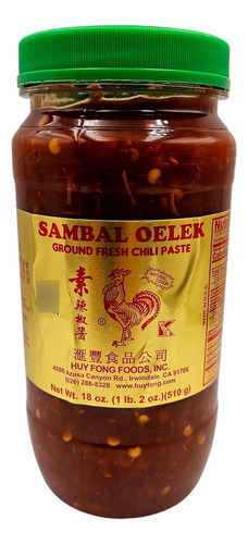 Salsa De Chile Sambal Oelek Del Gallito Sauce Paste 510 G.