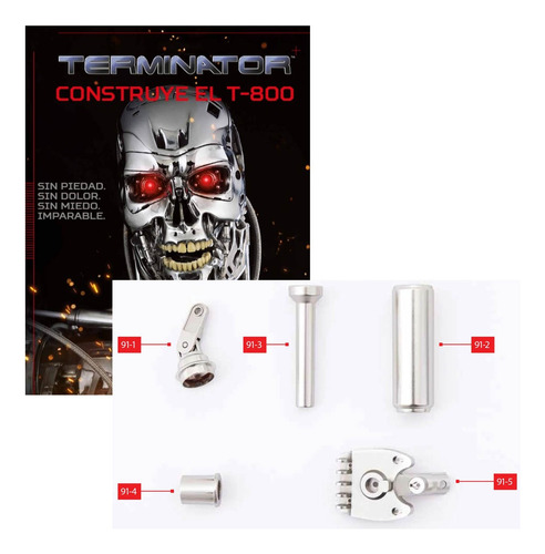 Construye El Terminator T-800 91 Mont Musculo Muslo Izquierdo Esc 1:2, De Sin . Construye El Terminator T-800 Editorial Fasciculos Coleccionables (ff), Edición 1 En Español