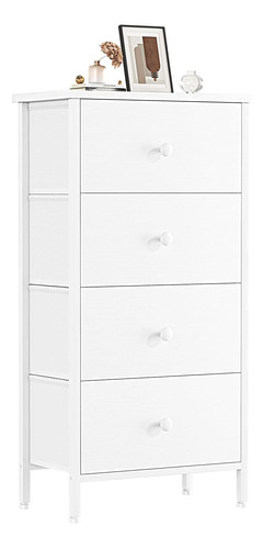 Cómoda Blanca Dormitorio, Cajones De Almacenamiento Pe...