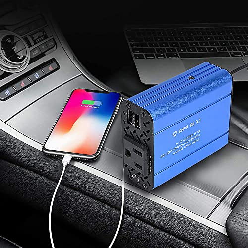 Inversor De Corriente Coche De 150w, De Cc 12v Ca 110v,...