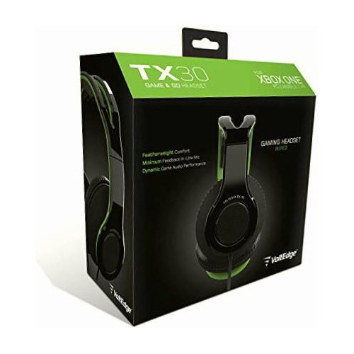 Imagen 6 de 8 de Headset Alámbrico Tx30 Voltedge Para Xbox One Color Verde/Negro