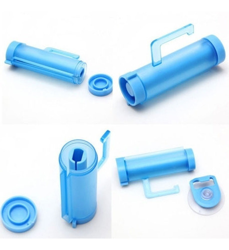 Dispenser Espremedor Rolamento Para Pasta De Dente E Tubos Cor Azul