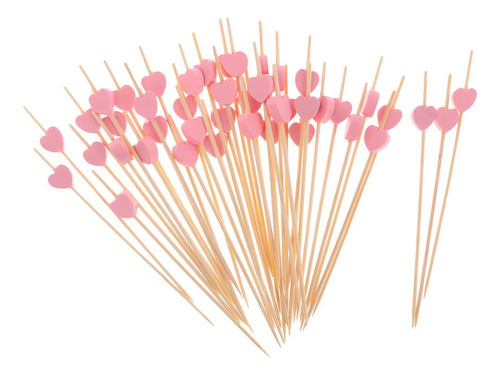 Q 100pcs Cocktail Sticks Party Frilled Toothpicks Sandwich