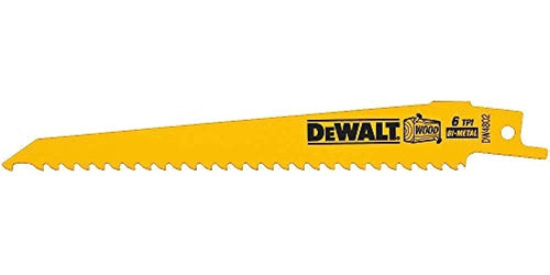 Dewalt Dw4802 6inch 6 Tpi Taper Back Bimetal Hoja De Sierra 