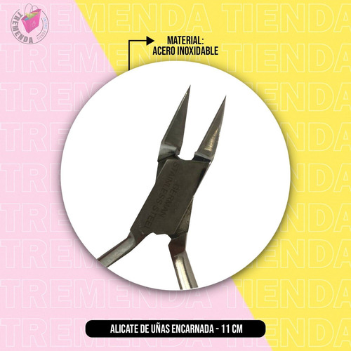 Alicate Recto Para Uñas Encarnadas 11cm Pedicura Manicura