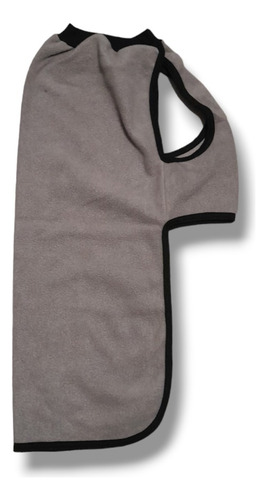 Chaleco Abrigo Buzo Liso Coconao Polar Tallas Grandes Gris 12