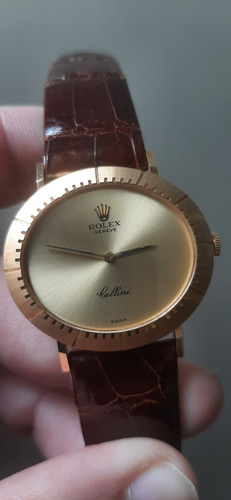 Raro Rolex Cellini Ouro 18k Marrom Ouro 18k Ouro 18k (Usado)