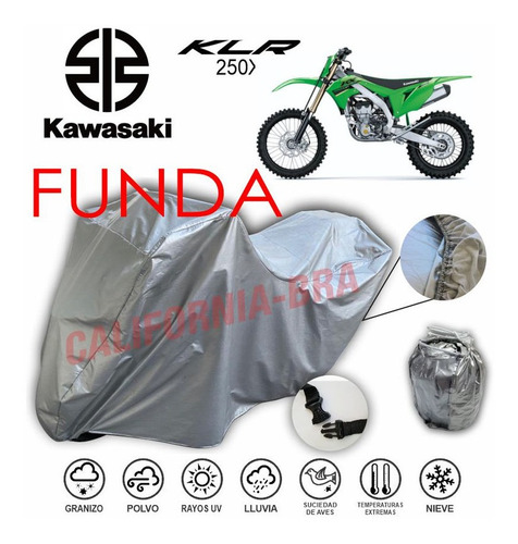 Funda Cubierta Lona Moto Cubre Kawasaki Kx 250 X