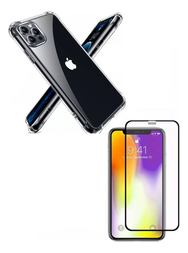 Funda Case Reforzada Mas Vidrio Full Para iPhone 11 Pro Max