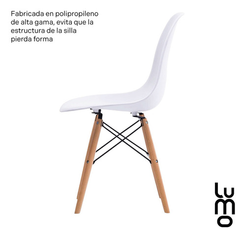 Set X 2 Sillas Tipo Eames Comedor Reforzadas Estructura