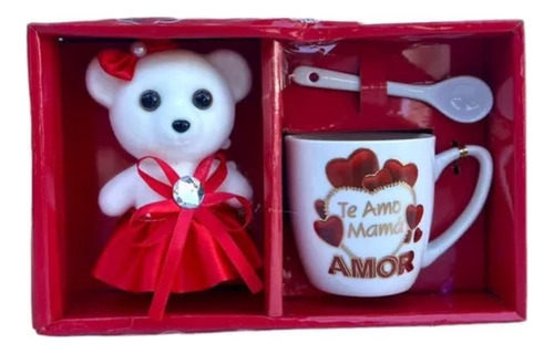 Taza + Peluche Regalo Dia De La Madres Diseños Mamá