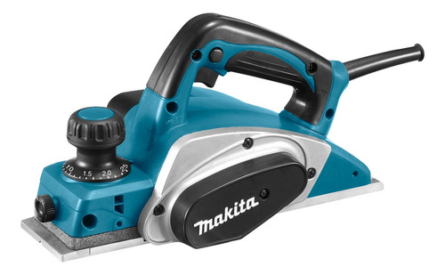 Cepilladora eléctrica de mano Makita KP0800K 8.2cm 127V color azul