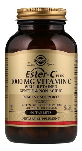 Vitamina Ester-c  Plus Solgar 1.000mg 90 Tablets Eua