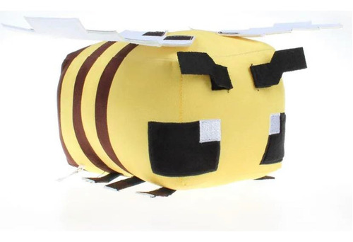 Peluche 30x20cm Abeja Minecraft Kawaii Videojuego Regalo