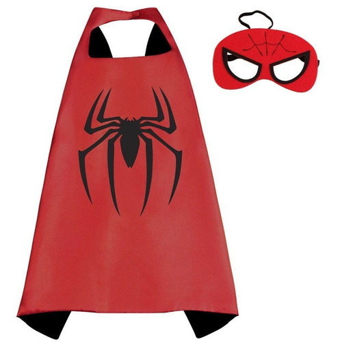 Capa Con Antifaz Spiderman, Hombre Araña, Varios Superheroes | MercadoLibre