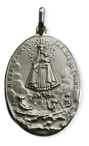 Medalla Plata 925 Virgen Caridad Del Cobre #1075 