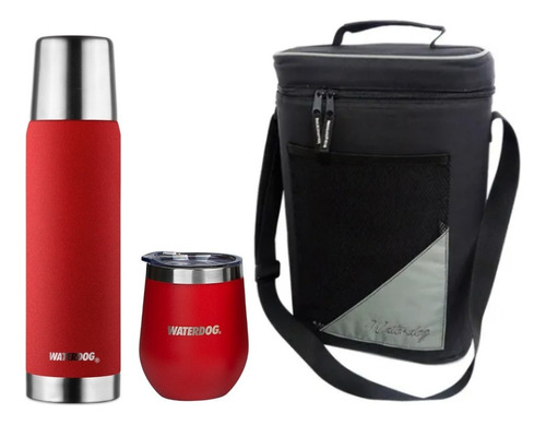 Set Matero Termo Obus 1 Lt + Copon 350 Ml + Bolso Waterdog 