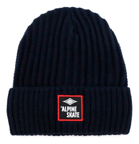 Gorro Alpine Skate Tejido Interior De Plush Otoño Invierno Azul Unico
