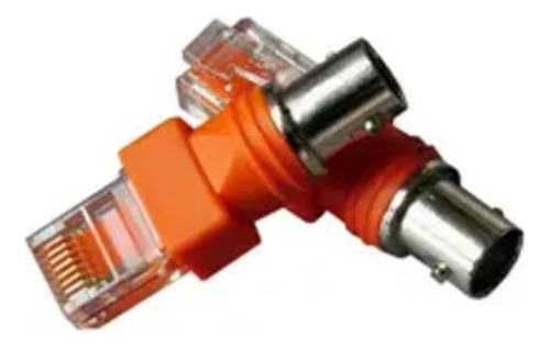 Adaptador Bnc Hembra A Rj45 Macho De 1 Pieza